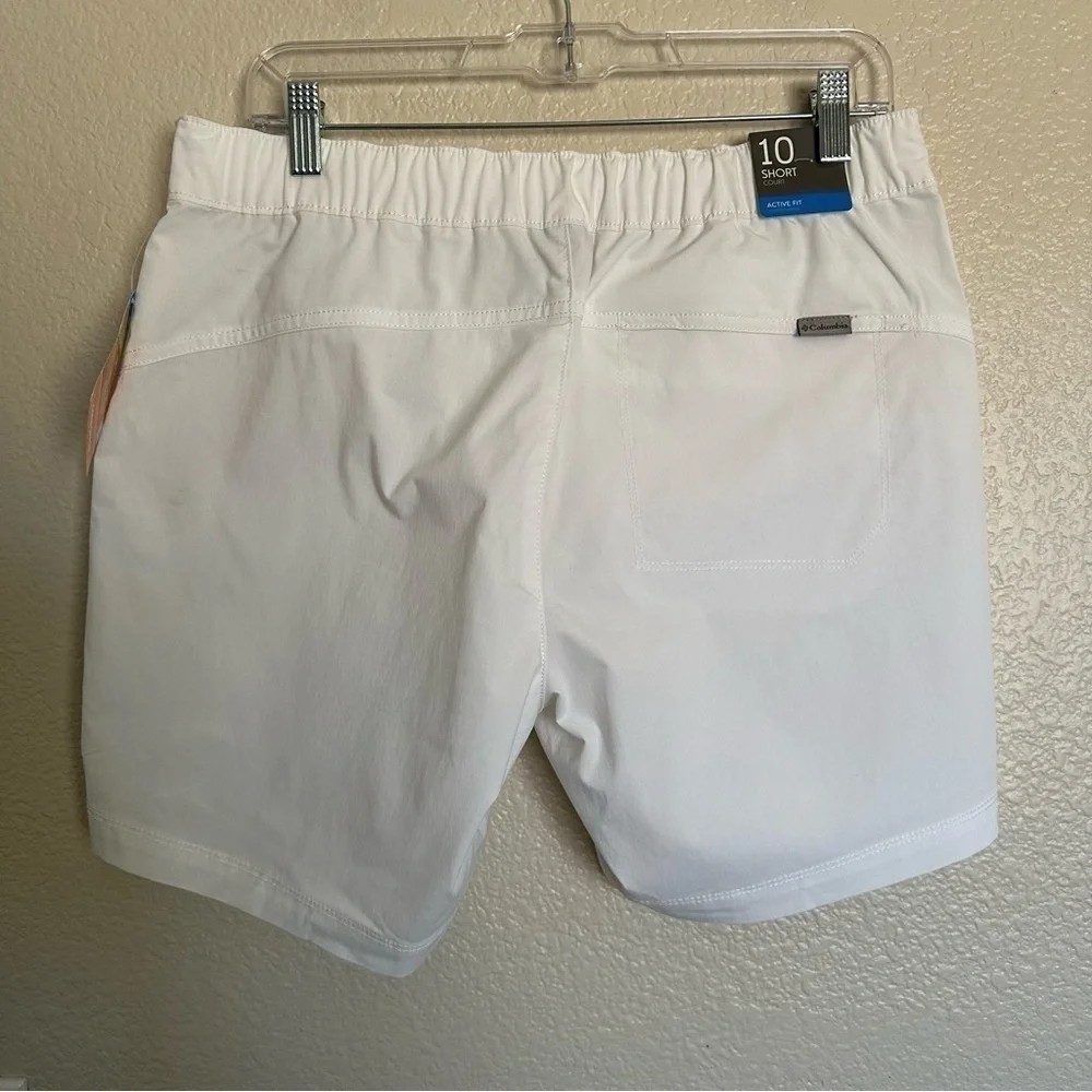 NWT Columbia Longer Days White 6” Shorts Size 10